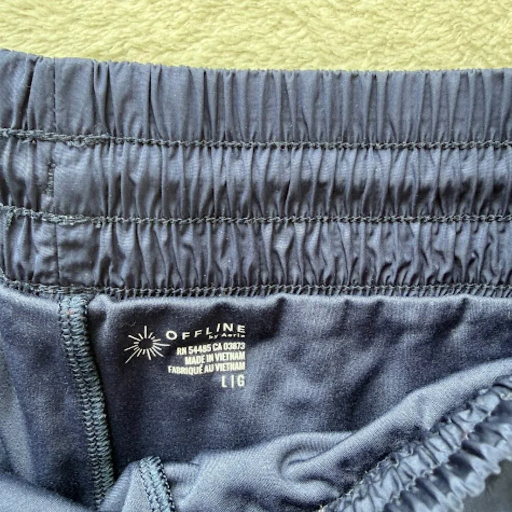 OFFLINE Navy Athletic Skort Women’s Size L Active Running Tennis Built-In Shorts - Picture 10 of 15
